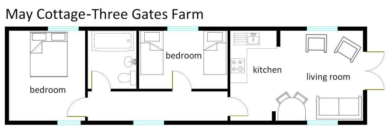 Three Gates Farm Holiday Cottages Huntsham Ngoại thất bức ảnh